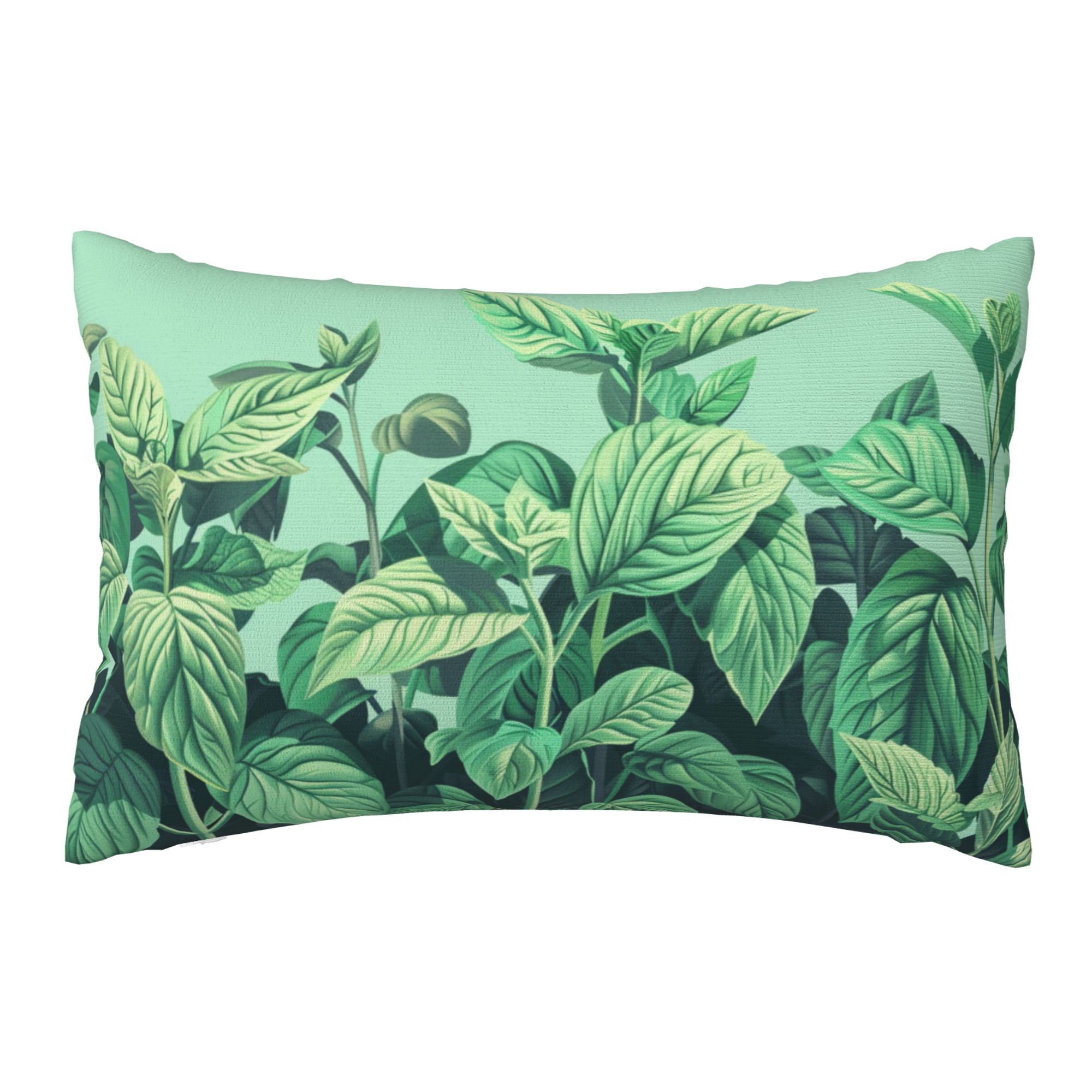 Fresh Green Leaves Pillowcase