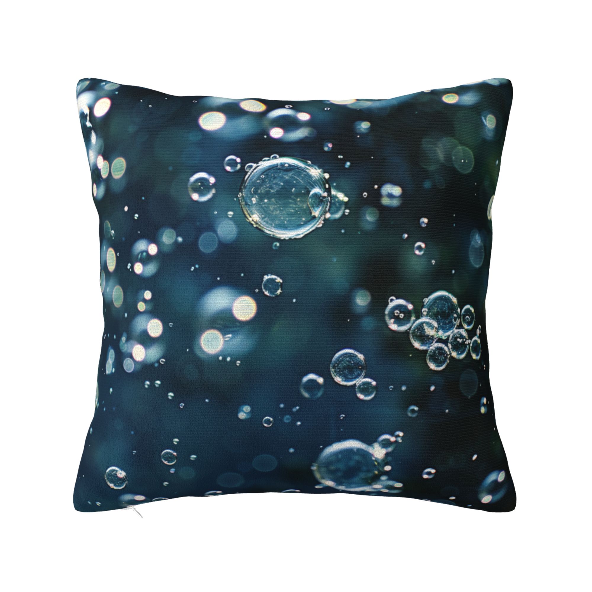 Bubble Pattern Square Throw Pillow